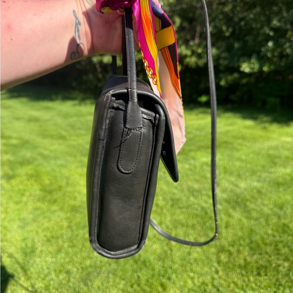 Vintage Coach Scooter Bag Black Made in USA - Picture 9 of 12